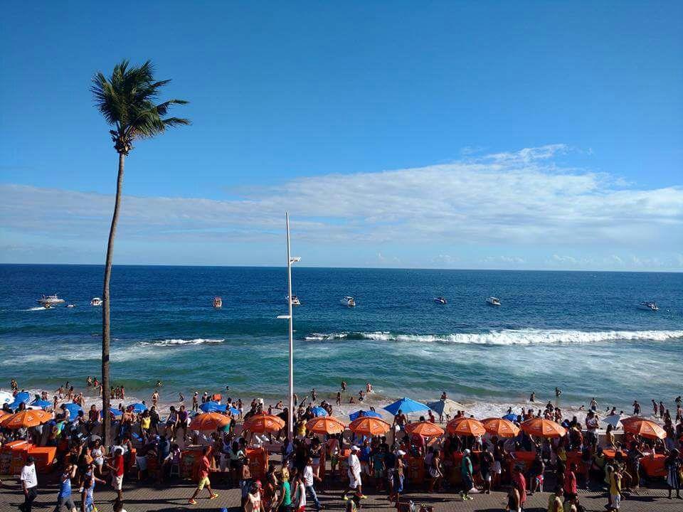 Ferienwohnung Flat Na Avenida Oceanica Salvador da Bahia Exterior foto
